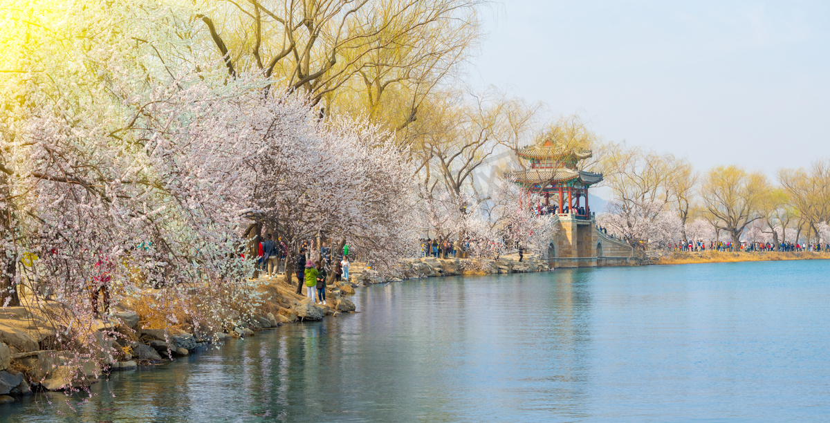 初春北京颐和园景观图片