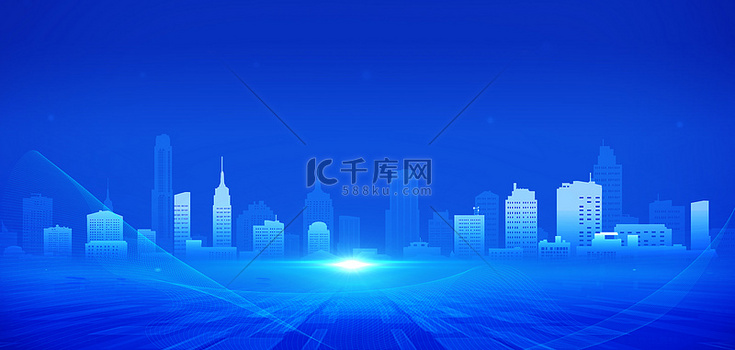 科技城市蓝色商务