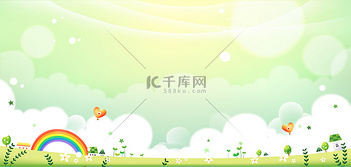 儿童节装饰卡通