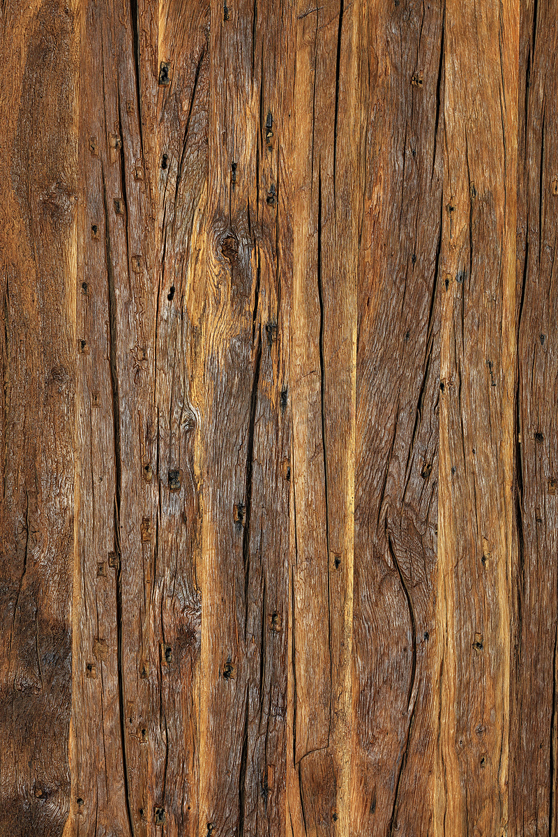 一个非常老棕色木头的纹理和背景，垂直的图象。图片