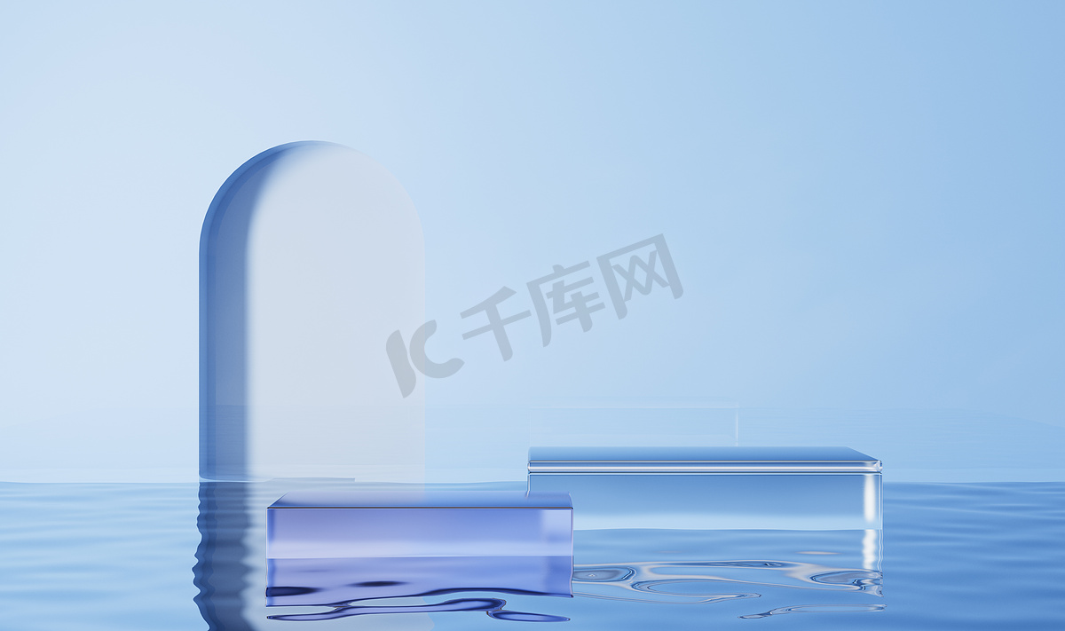 C4D风格的创意插画图片