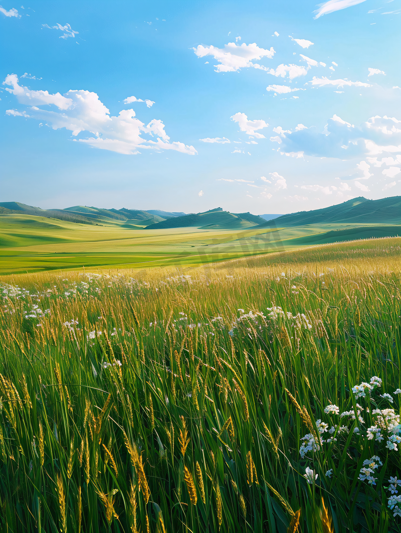 内蒙古大草原天然牧场图片