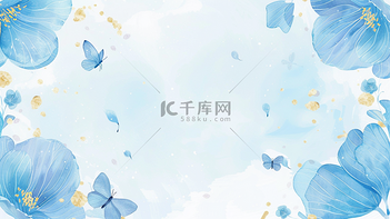 卡通儿童春天