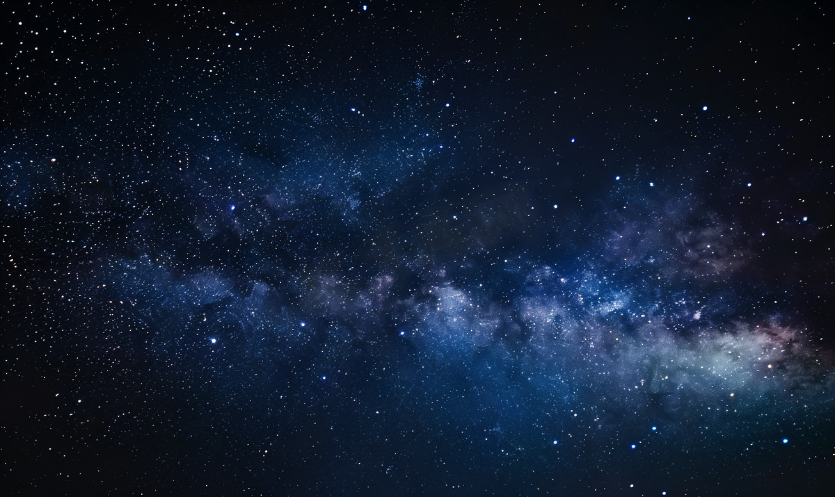 夜空中的银河星空唯美摄影图片