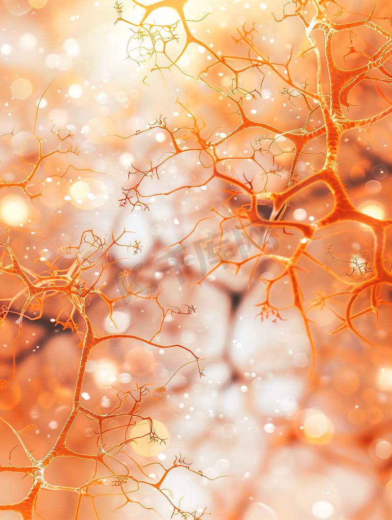 神经元背景呼吸内科图片