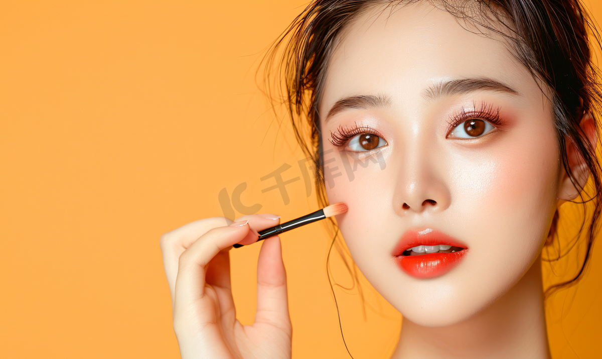 亚洲人青年女人在线直播化妆图片
