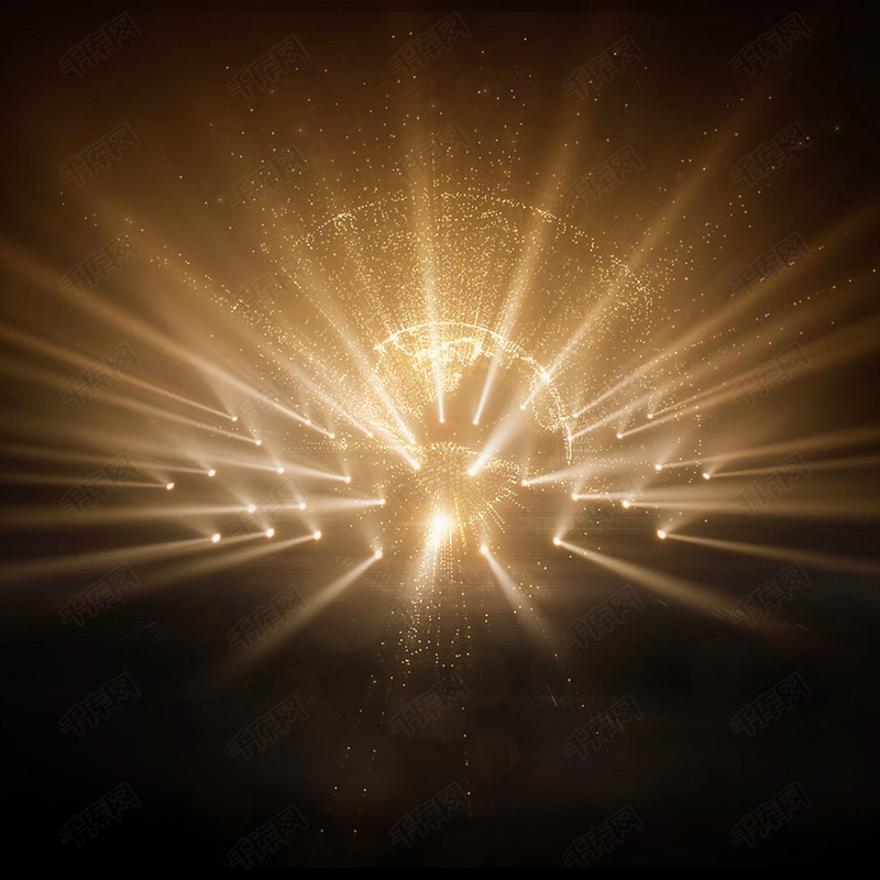 黑色背景黄色光芒炫酷平面广告背景图片免费下