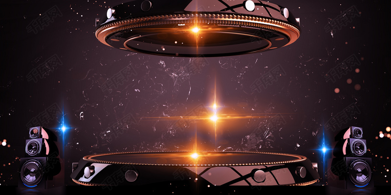 清新舞台音乐黑色背景素材背景图片免费下载_