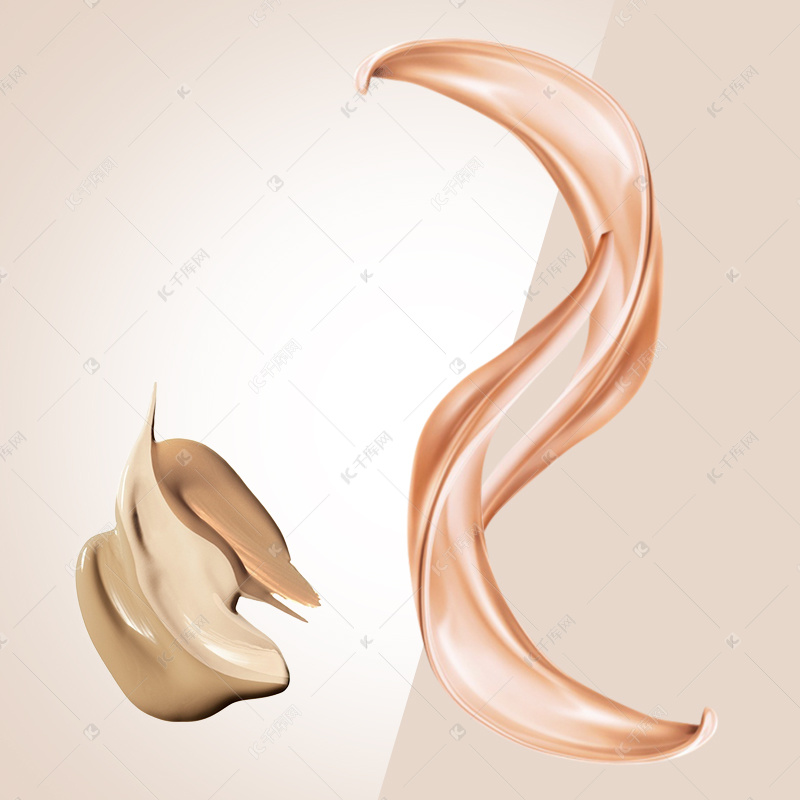 裸色优雅粉底液粉饼bb霜主图背景图片免费下