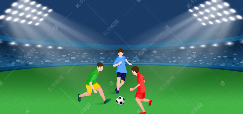 足球比赛深色海报banner背景图片免费下载_海