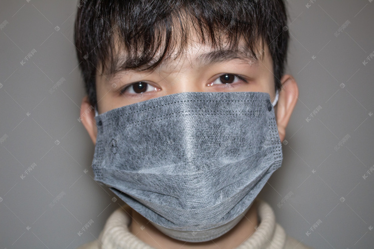 疫情期间防疫系列之戴口罩的男人