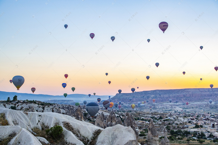 土耳其旅游卡帕多奇亚热气球摄影