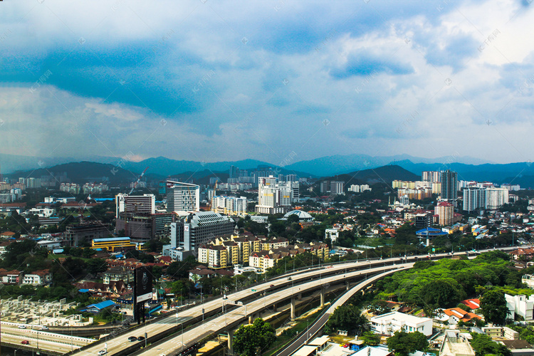 马来西亚吉隆坡城市交通摄影图