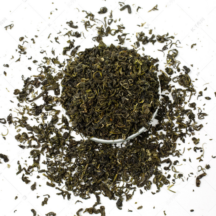 茶叶商图之纯色背景茶叶摄影图配