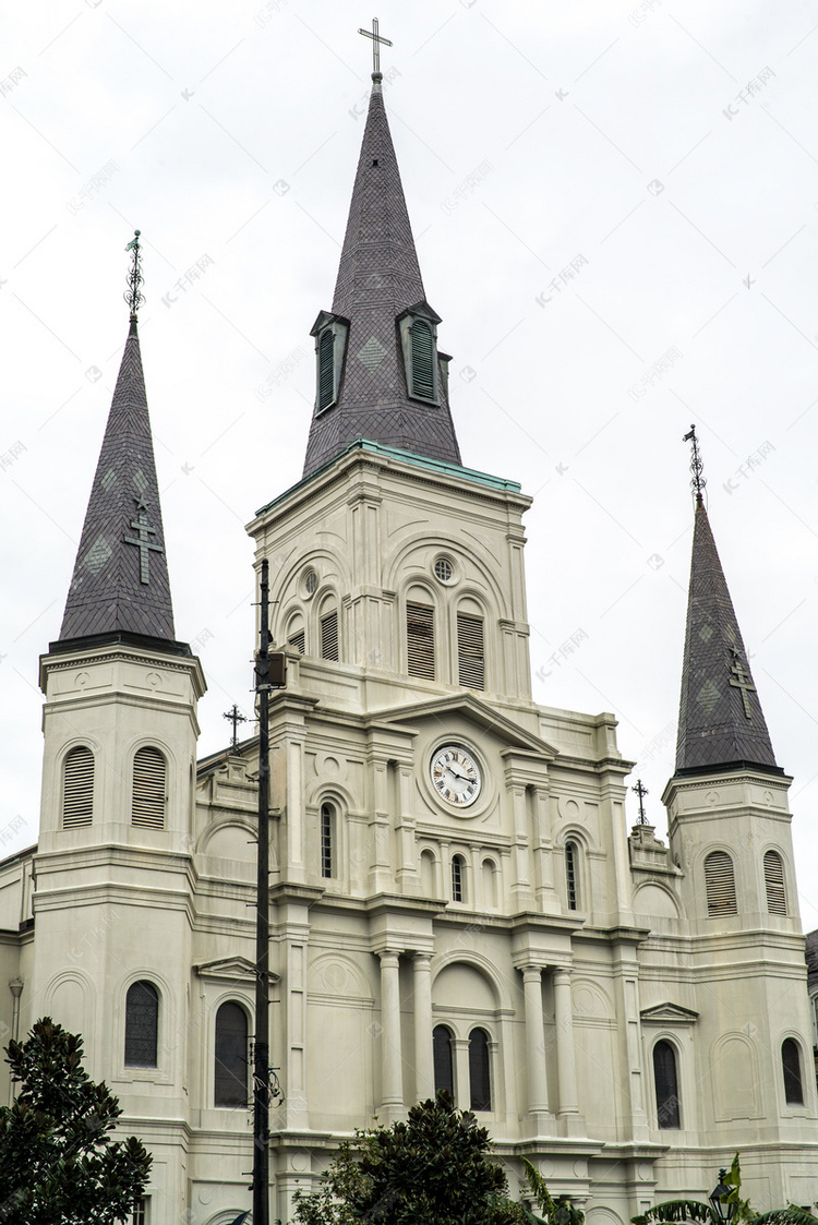圣路易斯大教堂摄影图