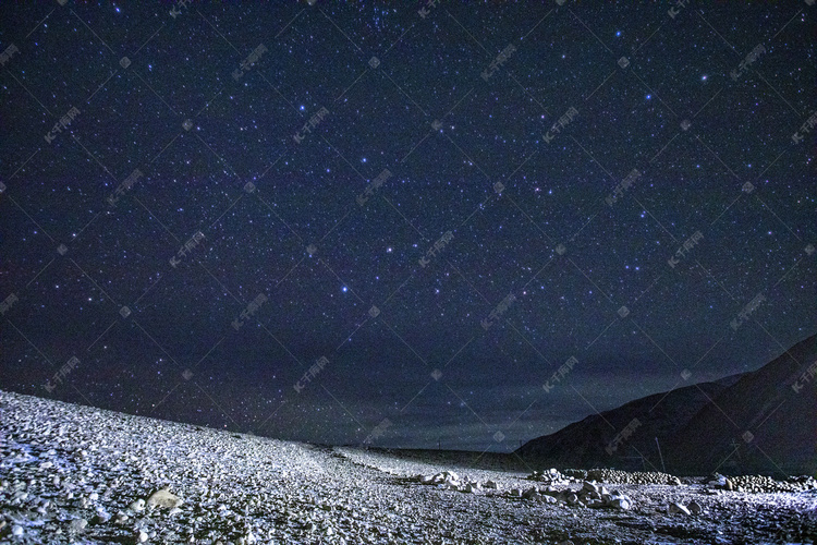 夜空星空摄影图