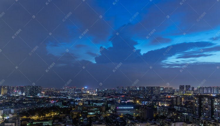 城市的夜空摄影图