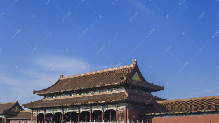 北京天安门皇城故宫紫禁城城楼摄