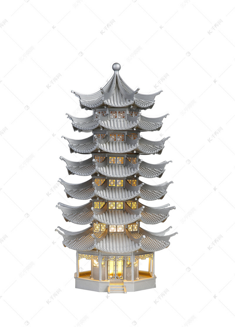 文昌塔玲珑塔摄影图高清摄影大图-千库网