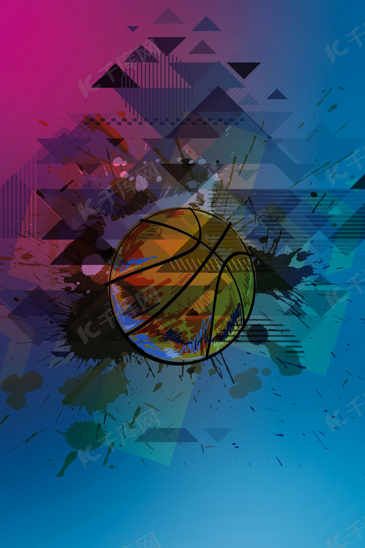 黑色大气篮球俱乐部宣传海报背景