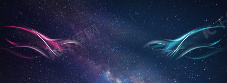 高端大气星空炫酷光效banner