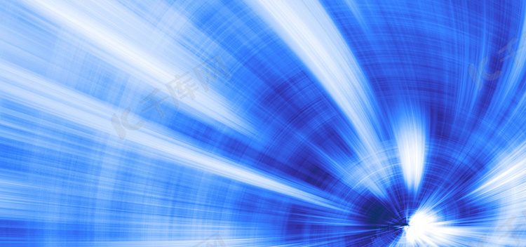 蓝色科技隧道通道光效背景