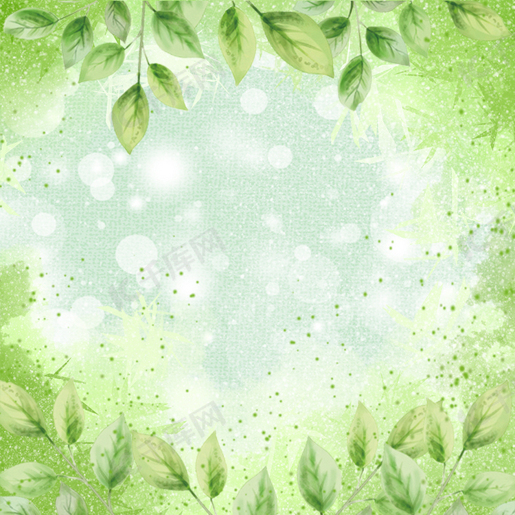 绿色阳光枝叶健康背景素材