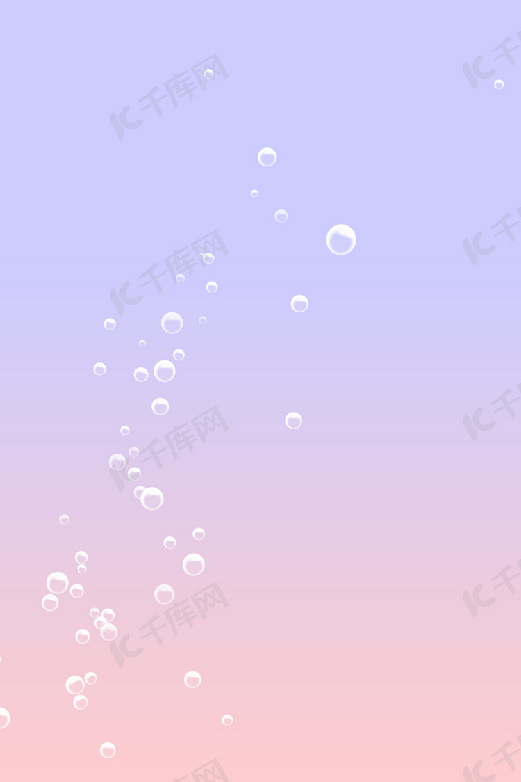 紫色背景的透明水滴H5背景