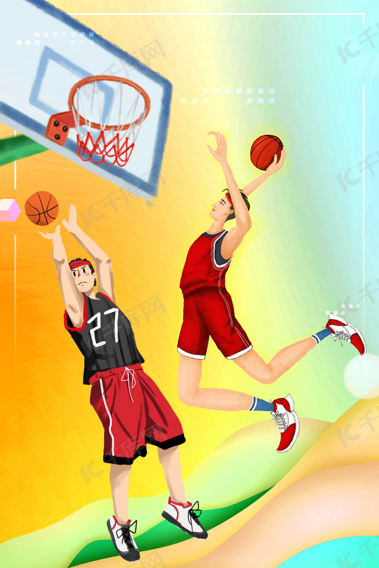 篮球比赛运动会海报