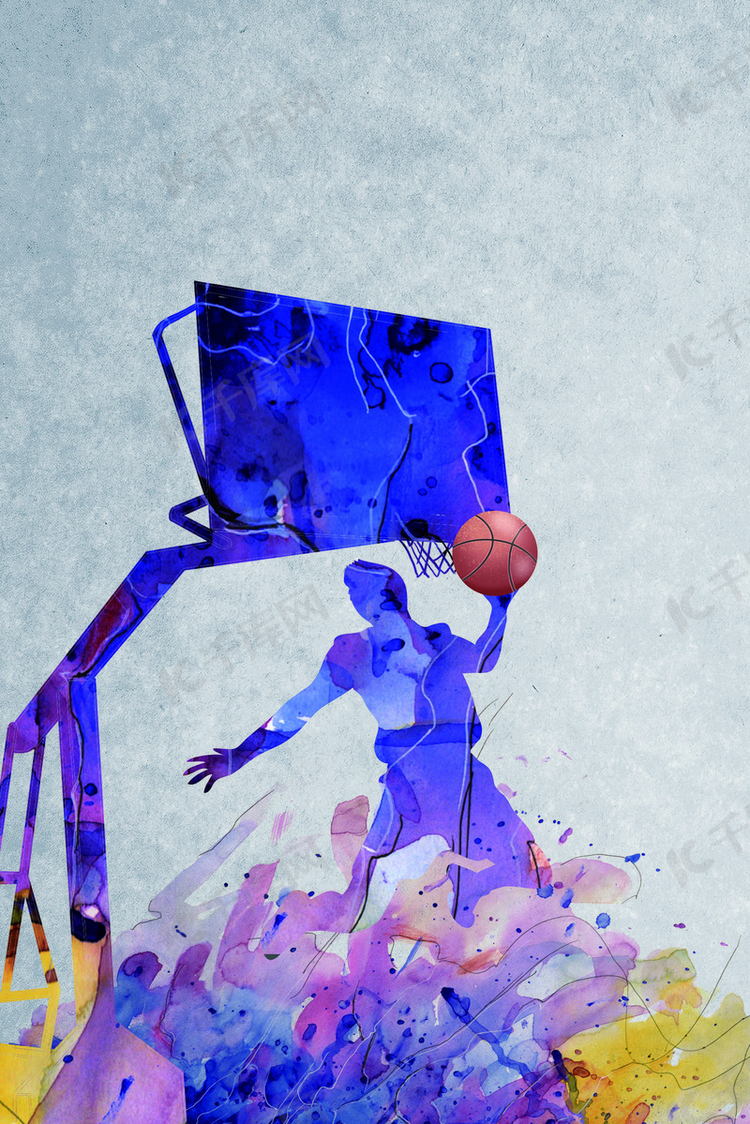 篮球比赛秩序册背景素材