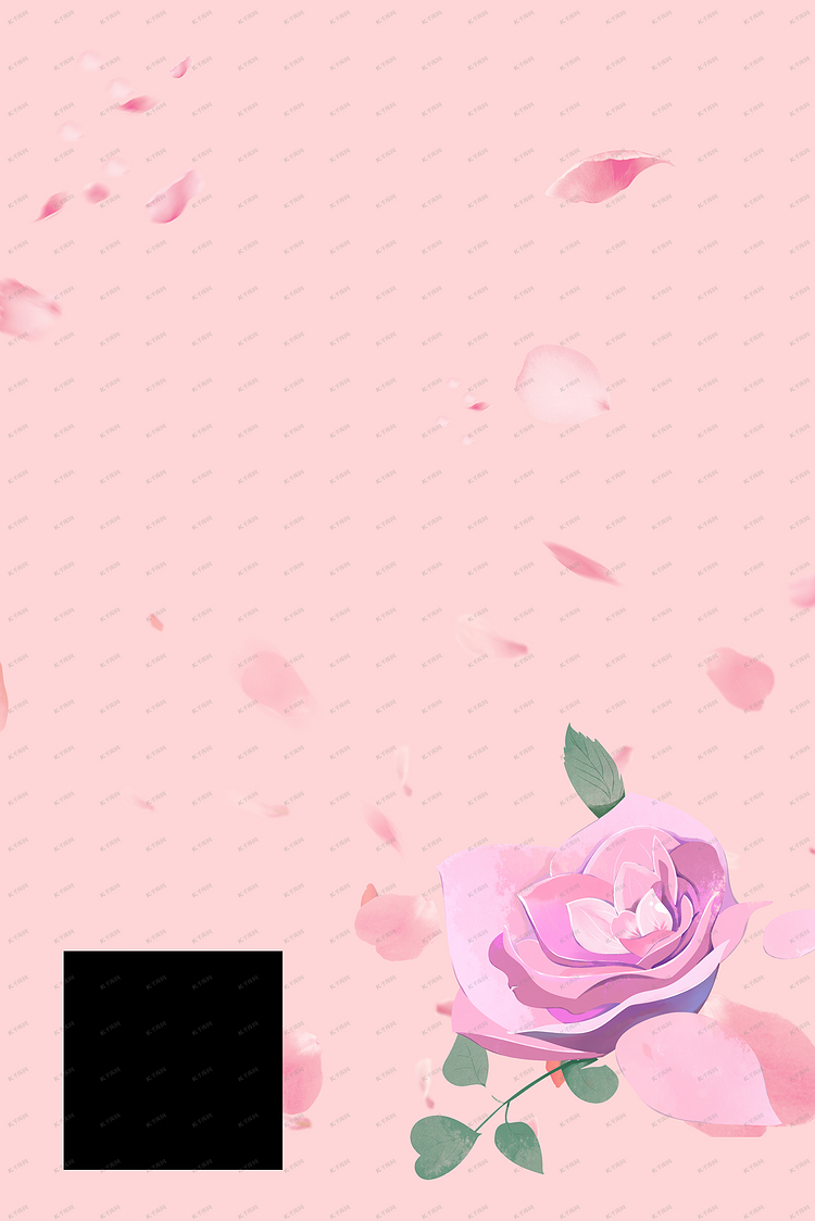 二维码扫一扫玫瑰粉色背景