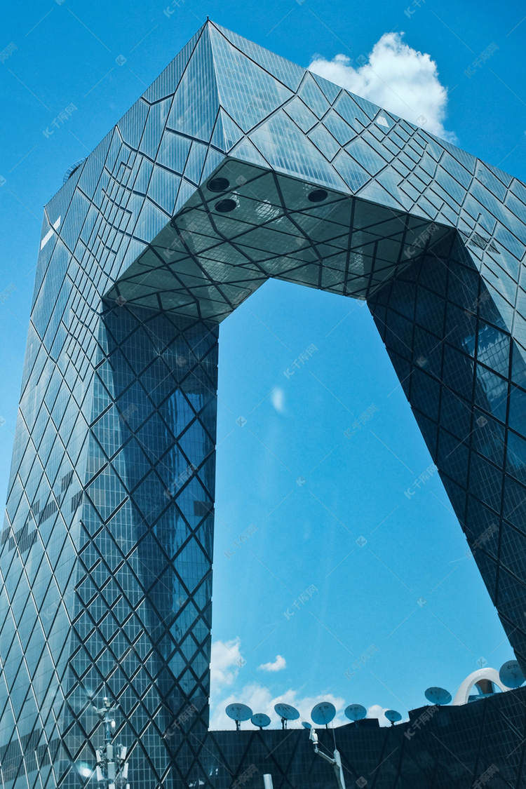 北京城市风光央视大楼建筑实拍摄影图配图高清摄影大图-千库网