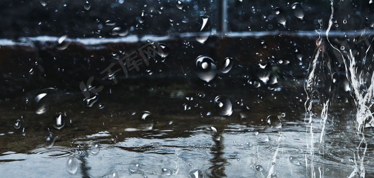 暴雨天气防洪防汛背景