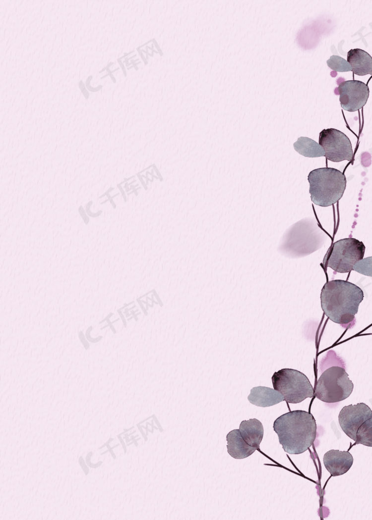 紫色植物叶子壁纸