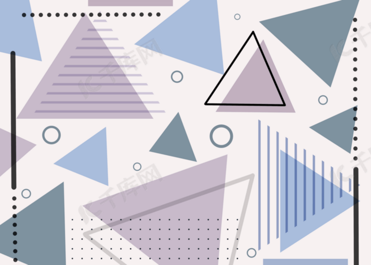 蓝色紫色抽象几何壁纸背景