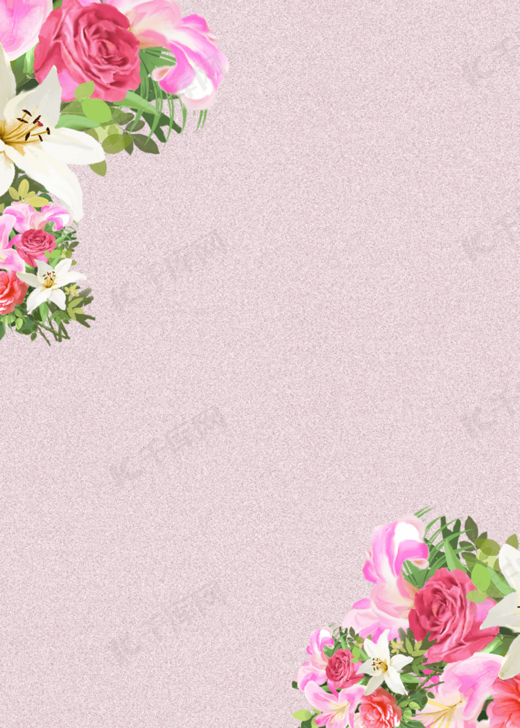 质感花卉粉色背景