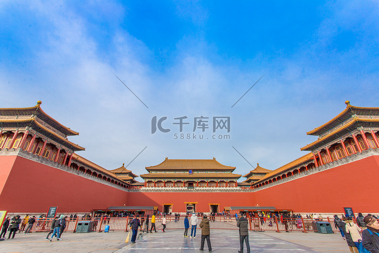 北京故宫午门大气照片摄影图