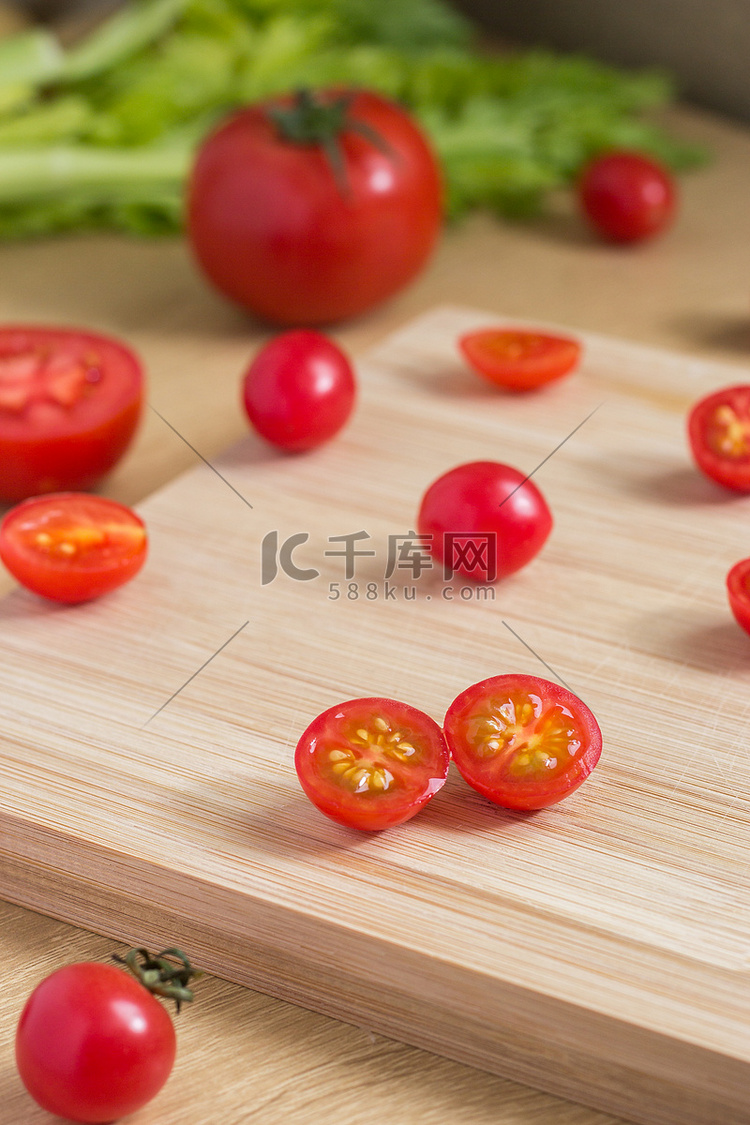 小西红柿摄影图