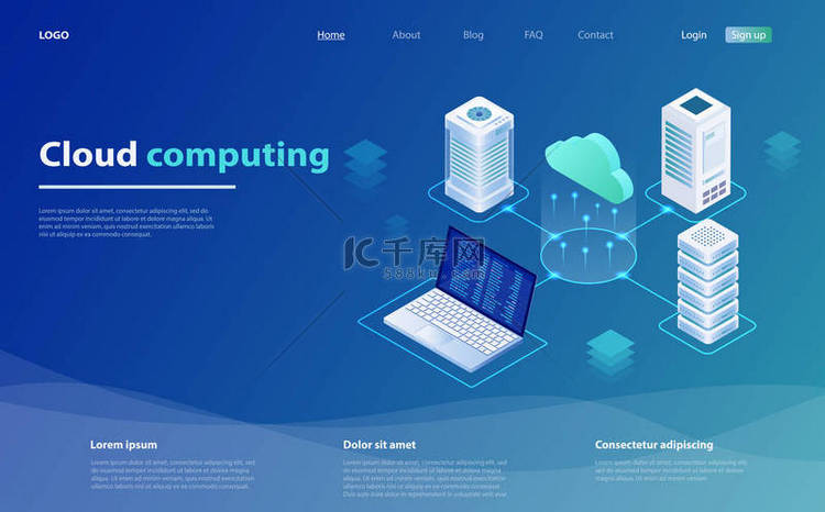 云计算概念。云计算技术用户网络