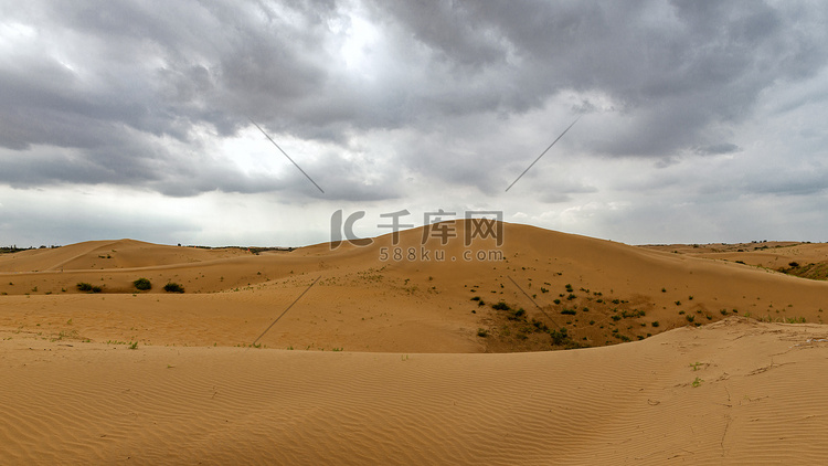 秋季沙漠上午沙漠秋季素材摄影图