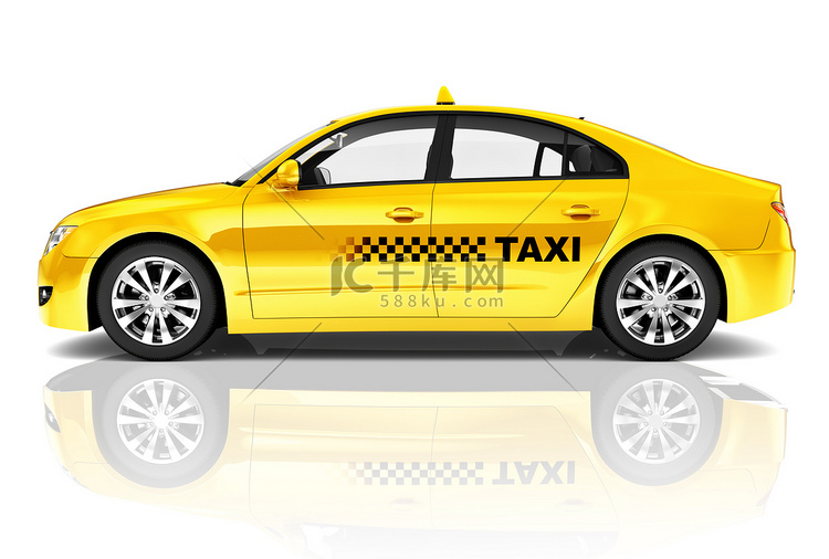黄色轿车出租车
