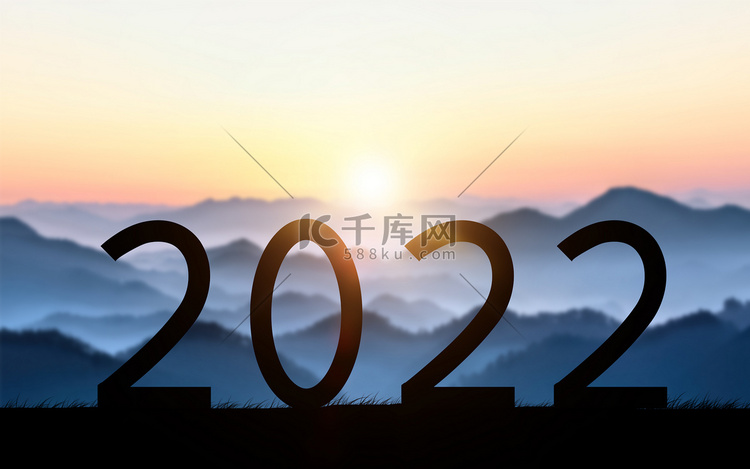 2022剪影夕阳2022合成无摄影图配图