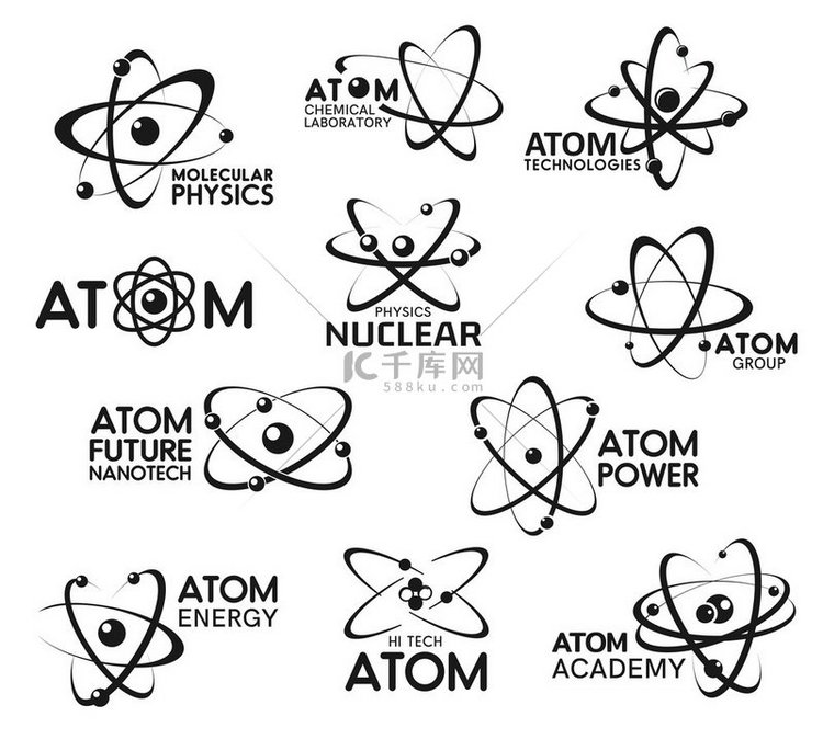 原子图标、分子技术和原子物理标