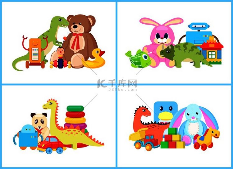 儿童玩具系列、玩具套装、泰迪熊