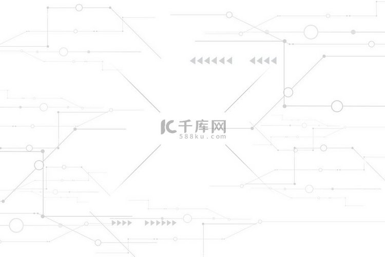 白色背景下的抽象数字和技术。图