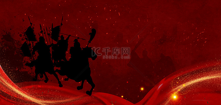 古代战争战场红色中国风游戏画面