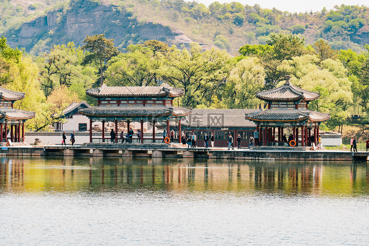 承德旅行白天承德避暑山庄户外无