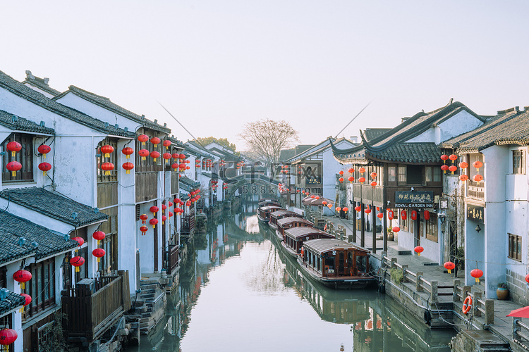 苏州白天江南水乡小桥流水旅行打