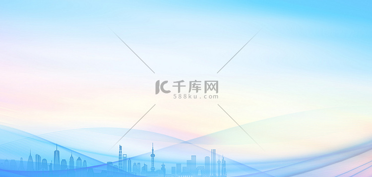 商务科技线条蓝色简约大气活动背
