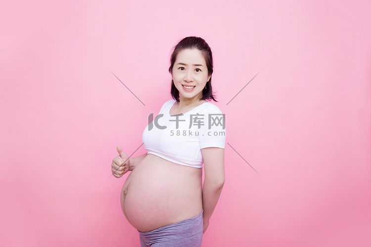 孕妈咪孕妇人像妈妈三胎摄影图配